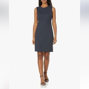 Theory Betty Stretch Wool Sleeveless Sheath Dress